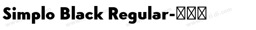 Simplo Black Regular字体转换